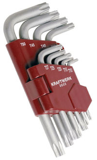 Mynd af Torxlyklasett T10-T50