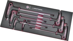 Mynd af Bakki í skáp 7stk T-Lyklar