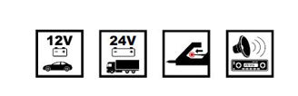 Mynd af Spennumælir 12-24V