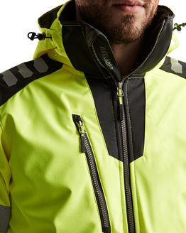 Mynd af BLÅKLÄDER Softshell jakki EN ISO 20471