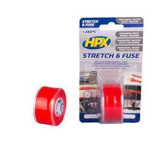 Mynd af STRETCH & FUSE suðuborði 25mm x 3m Rauður