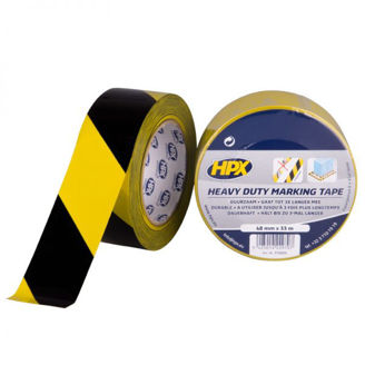 Mynd af Öryggislímband Heavy Duty 48mm x 33m Gulur/Svartur