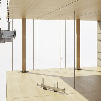 Mynd af GIRAFFE veggstoð 3m