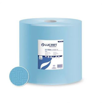 Mynd af Iðnaðarþurrkur bláar 3-laga 