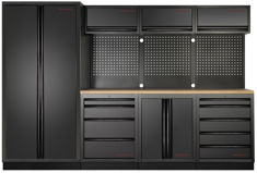 Mynd af Skápasamstæða MOBILIO 4 einingar SVÖRT