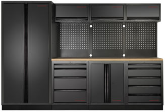 Mynd af Skápasamstæða MOBILIO 4 einingar SVÖRT