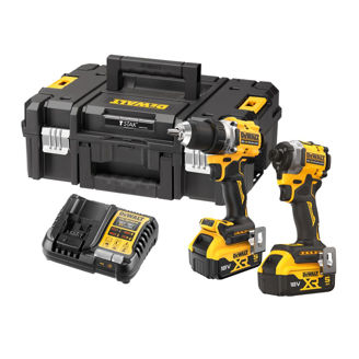Mynd af DEWALT 18V XR 2 véla sett - 2 x 5,0Ah 